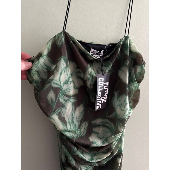 Future Collective Women's Sleeveless Sheer Midi Dress - Size L New with tags - Picture 5 of 6